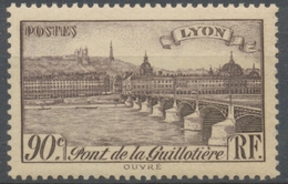 Sites Et Paysages. Pont De La Guillotière, à Lyon. 90c. Brun-violet Neuf Luxe ** Y450 - Neufs