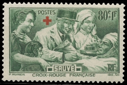 Au Profit Des Blessés.  Croix Rouge En Surcharge Typographique. 80c. + 1f. Vert Neuf Luxe ** Y459 - Unused Stamps