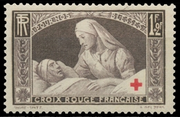 Au Profit Des Blessés.  Croix Rouge En Surcharge Typographique. 1f. + 2f. Brun-lilas Neuf Luxe ** Y460 - Unused Stamps