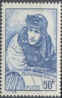 Capitaine Aviateur Georges Guynemer (1894-1917), Par Lawrence (Musée De L'Armée, Paris). 50f. Bleu Neuf Luxe ** Y461 - Neufs