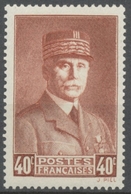 Effigie Du Maréchal Pétain. 40c Brun-rouge Neuf Luxe ** Y470 - Neufs