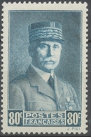 Effigie Du Maréchal Pétain. 80c Vert-bleu Neuf Luxe ** Y471 - Unused Stamps