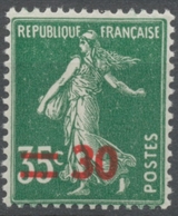 Timbres De 1932-38 Avec Nouvelle Valeur. Type Semeuse Fond Plein. 30 Sur 35c. Vert (361) Neuf Luxe ** Y476 - Nuovi