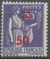 Timbres De 1932-38 Avec Nouvelle Valeur. Type Paix. 50 Sur 55c. Violet (363) Neuf Luxe ** Y478 - Nuevos