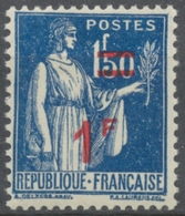 Timbres De 1932-38 Avec Nouvelle Valeur. Type Paix.  1f. Sur 1f. 50 Bleu (288) Neuf Luxe ** Y485 - Unused Stamps