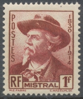 Frédéric Mistral (1830-1914), Poète.  1f. Brun Carminé Neuf Luxe ** Y495 - Unused Stamps