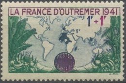 Pour La France D'Outre-Mer. Type De 1940 Avec Millésime 1941.  1f.+1f. Vert, Lilas Et Bleu Neuf Luxe ** Y503 - Unused Stamps