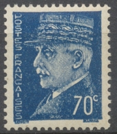 Effigies Du Maréchal Pétain. 70c. Bleu (Type Hourriez) Neuf Luxe ** Y510 - Nuevos