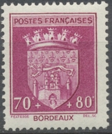 Au Profit Du Secours National. Armoiries De Ville (I) Bordeaux. 70c.+80c. Lilas-rose Neuf Luxe ** Y529 - Nuovi