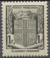 Au Profit Du Secours National. Armoiries De Ville (I) Clermon-Ferrand. 1f.+1f. Noir Neuf Luxe ** Y531 - Unused Stamps