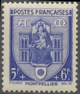 Au Profit Du Secours National. Armoiries De Ville (I) Montpellier. 5f.+6f. Outremer Neuf Luxe ** Y536 - Unused Stamps