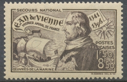 Oeuvres De La Marine. Sixième Centenaire Naissance Jean De Vienne.   1f.50+8f.50 Brun-violet Neuf Luxe ** Y544 - Unused Stamps