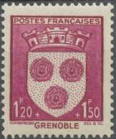 Au Profit Du Secours National. Armoiries De Villes (II) Grenoble. 1f.20+1f.50 Lie-de-vin Neuf Luxe ** Y557 - Unused Stamps