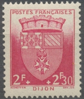 Au Profit Du Secours National. Armoiries De Villes (II) Dijon. 2f.+2f.30 Rouge Neuf Luxe ** Y559 - Ongebruikt