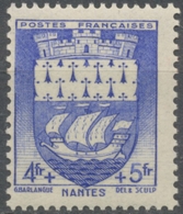 Au Profit Du Secours National. Armoiries De Villes (II) Nantes. 4f.+5f. Outremer Neuf Luxe ** Y562 - Unused Stamps