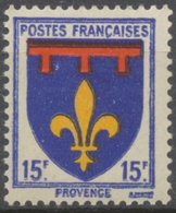 Armoiries De Provinces (I) Provence. 15f. Outremer, Rouge Et Jaune Neuf Luxe ** Y574 - Unused Stamps