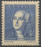 Antoine Laurent De Lavoisier (1743-1794) (d'après David) 4f. Bleu Neuf Luxe ** Y581 - Neufs