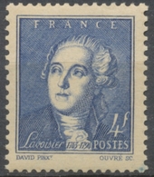 Antoine Laurent De Lavoisier (1743-1794) (d'après David) 4f. Bleu Neuf Luxe ** Y581 - Ungebraucht