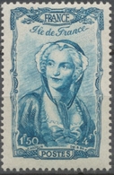 Coiffes Régionales. Au Profit Du Secours National. Ile-de-France. 1f.50+4f. Bleu-vert Neuf Luxe ** Y595 - Unused Stamps