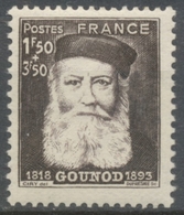 Cinquantenaire De La Mort Du Compositeur Charles Gounod (1818-1893) 1f.50+3f.50 Sépia Neuf Luxe ** Y601 - Unused Stamps
