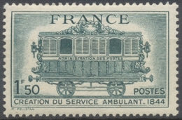 Centenaire Du Service Postal Ambulant. 1 F.50 Vert Neuf Luxe ** Y609 - Nuovi