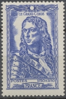 Célébrités Du XVIle Siècle. Louis II, Prince De Condé (1621-1686) 1f.50+3f.50 Outremer Neuf Luxe ** Y615 - Unused Stamps