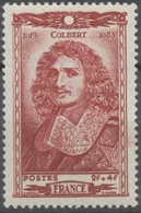 Célébrités Du XVIle Siècle. J.-B Colbert (1619-1683) 2f.+4f. Brun-rouge Neuf Luxe ** Y616 - Unused Stamps