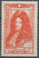 Célébrités Du XVIle Siècle. Louis XIV (1638-1715), Par Rigaud.  4f.+6f. Vermillon Neuf Luxe ** Y617 - Unused Stamps