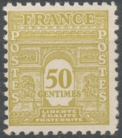 Arc De Triomphe De L'Étoile. 1re Série 50c. Jaune-olive Neuf Luxe ** Y623 - Ungebraucht