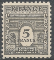 Arc De Triomphe De L'Étoile. 1re Série 5f. Gris-noir Neuf Luxe ** Y628 - Ongebruikt