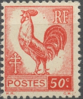 Série D'Alger. Coq Et Marianne (d'Alger) 50c. Rouge Neuf Luxe ** Y633 - Unused Stamps