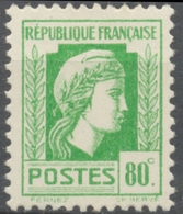 Série D'Alger. Coq Et Marianne (d'Alger) 80c. Vert-jaune Neuf Luxe ** Y636 - Unused Stamps