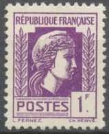 Série D'Alger. Coq Et Marianne (d'Alger) 1f. Violet Neuf Luxe ** Y637 - Ungebraucht