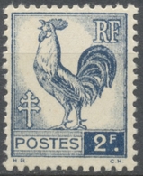 Série D'Alger. Coq Et Marianne (d'Alger) 2f. Gris-bleu Neuf Luxe ** Y640 - Unused Stamps