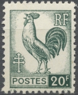 Série D'Alger. Coq Et Marianne (d'Alger) 20f. Vert-noir Neuf Luxe ** Y648 - Unused Stamps