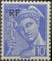 Type Mercure. Timbres De 1942 (nos 546 à 549) Surchargés RF 10c. Outremer Neuf Luxe ** Y657 - Neufs