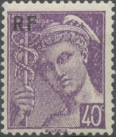 Type Mercure. Timbres De 1942 (nos 546 à 549) Surchargés RF 40c. Violet Neuf Luxe ** Y659 - Nuevos