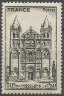 Cathédrales. Au Profit De L'Entraide Française. Angoulême. 50c.+1f.50 Noir Neuf Luxe ** Y663 - Unused Stamps