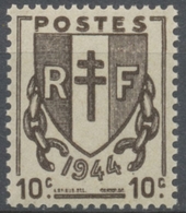 IV° République. Type Chaînes Brisées 10c. Brun-noir Neuf Luxe ** Y670 - Unused Stamps