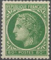 IV° République. Type Cérès De Mazelin 80c. Vert-jaune Neuf Luxe ** Y675 - Neufs