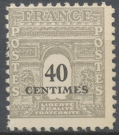 Type Arc De Triomphe De 1944. 2e Série.  40c. Gris Neuf Luxe ** Y703 - Unused Stamps