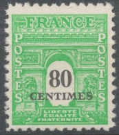 Type Arc De Triomphe De 1944. 2e Série.  80c. Vert-jaune Neuf Luxe ** Y706 - Unused Stamps