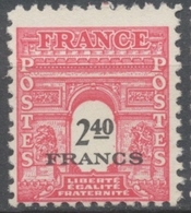 Type Arc De Triomphe De 1944. 2e Série.  2f.40 Rose Carminé Neuf Luxe ** Y710 - Unused Stamps