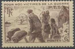 Au Profit Des Victimes De Guerre Des P.T.T  4f.+6f. Brun-lilas Neuf Luxe ** Y737 - Unused Stamps