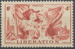 Libération De L'Alsace Et De La Lorraine. Cathédrales De Strasbourg Et De Metz.  4f. Rouge-brun Neuf Luxe ** Y739 - Unused Stamps