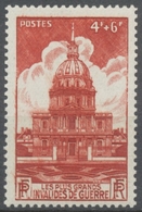 Pour Les Plus Grands Invalides De Guerre. Chapelle Des Invalides, à Paris. 4f.+6f. Rouge-brun Neuf Luxe ** Y751 - Unused Stamps