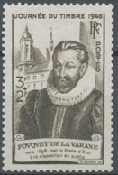 Journée Du Timbre. Guillaume Fouquet Et Chapelle Du Prytanée De La Flèche. 3f.+2f. Brun-noir Neuf Luxe ** Y754 - Neufs