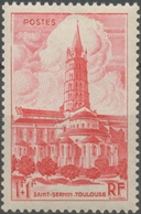 Cathédrales Et Basiliques. Basilique Romane Saint-Sernin, De Toulouse  1f.+1f. Rose Neuf Luxe ** Y772 - Ungebraucht