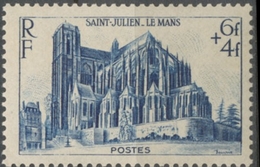 Cathédrales Et Basiliques. Saint-Julien, Le Mans 6f.+4f. Bleu Neuf Luxe ** Y775 - Ungebraucht