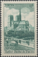 Cathédrales Et Basiliques. Notre-Dame De Paris 10f.+6f. Vert Neuf Luxe ** Y776 - Unused Stamps